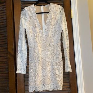 White lace dress